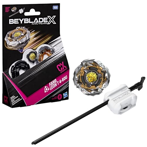 Beyblade X Starter Pack Fang Leon T 4-60U CX, toupie Takara Tomy de Type équilibre, toupies de compétition, dès 8 Ans