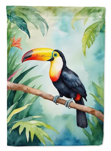 Caroline's Treasures Toucan House Flag Large Porch Sleeve Pole Decorative Outsi…