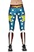COCOLEGGINGS Women's Digital Print Stretchy Ankle Elastic Tights Leggings