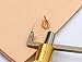 Gaosi Tools Leathercraft Adjustable Stitching Groover Crease Edge Skiving Leather Tool with Aluminum Handle of Gold Color