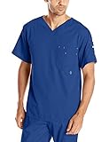 Grey's Anatomy Men's Modern Fit V-Neck Scrub Top, Twilight, Large