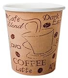 Disposable Espresso Coffee Cups - 4 Ounce - Café Design to Go Hot Cup - The Perfect Gift for the Espresso Lover in Your Life - 200 count