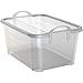 Life Story 6-Pack Stackable Home Storage Box Lidded Containers w/Lids, 55 Qt., Clear