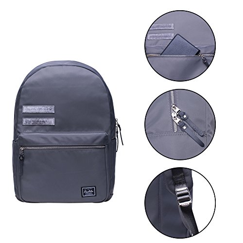 KAUKKO Laptop Outdoor Backpack, Travel Hiking& Camping Rucksack Pack, Casual Large College School Daypack, Shoulder Book Bags Back Fits 15" Laptop & Tablets (02grey) - Thumbnail 3
