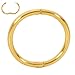 (8mm) 24K Gold Plated 925 Solid Sterling Silver Australian Made Hinged Sleeper Earrings Nose Lip Septum Tragus Hoop Segment Ring Nickel Free Hypoallergenic