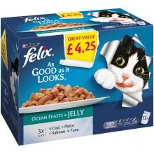 Felix As good as it looks Ocean Feasts in Jelly £4.25, 100g