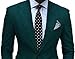 Botong Green Slim Fit Wedding Suits for Men 2 Pieces Groom Tuxedos Business Men Suits 52 chest / 46 waist