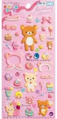 Amazon リラックマ スイーツシリーズ ふにふにきせかえシール Se おもちゃ おもちゃ