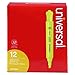 Universal 08861 Desk Highlighter, Chisel Tip, Fluorescent Yellow (Pack of 12)