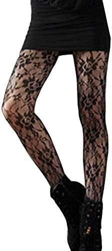 Womens Vintage Retro Floral Patterned Fishnet Tights Pantyhose Stockings 3 Pairs