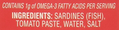 CROWN PRINCE SARDINES IN TOMATO SAUCE, 15 OUNCE