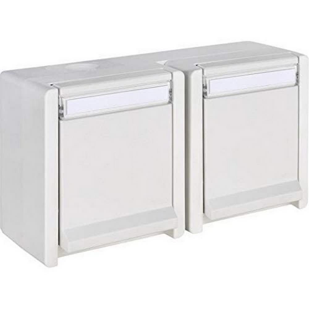 OPUS® Resist Protective Contact Socket 2-Way Horizontal Design 2-Way Vertical, Pure White