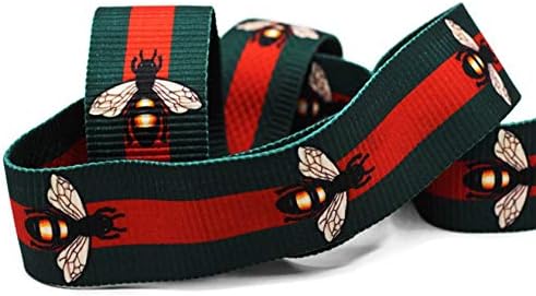 1.77 inch Wide Inspired Striped Ribbon, Square Trim, Grosgrain Ribbon, Ribbon, Double Faced Gross Grain Trim, Guitar Strap (5 Yards)