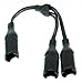 TECMATE Optimate Cable O-15, Y-Splitter, SAE in to 2 x SAE Out