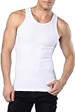 S-ZONE Ribbed Tank Tops,For Men,with I Shaped Design