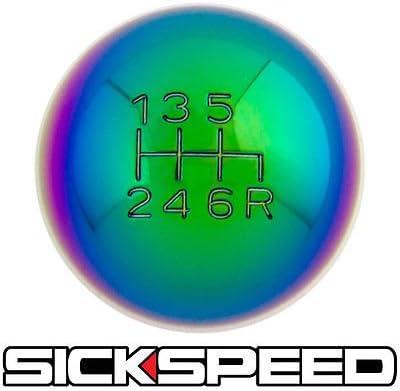175E Neo Chrome Manual Shift Knob For 6 Speed Reverse Short Throw 10X1.25 for Nissan 370Z