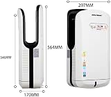 WOLFMAC Commercial Air Blade Jet Hand Dryer Brushless HEPA Filter 7-10s Drying view 4
