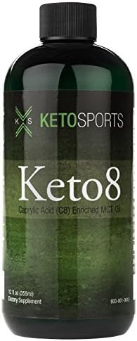 KetoSports Keto8 | Refined MCT Oil to Boost C8 (Caprylic Acid) Content Over 99% by Ketosports Keto8