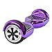 UL2272 Certified Smart Self Balancing Hoverboard Personal Adult Transporter with Bluetooth and LED Light- Purple