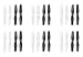 Syma X12 Nano Mini 2.4G 4CH 6-Axis RC Quadcopter Replacement Spare Parts Main Blade Rotor Propeller 6Sets (24pcs)