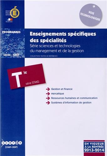 Enseignements spécifiques des spécialités
