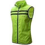 WOSAWE Men's Bicycle Vest – Sleeveless Reflective Windproof Spring Autumn Jacket