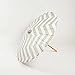 Quasimoon PaperLanternStore.com 32 Inch Gray Chevron Paper Parasol Umbrella