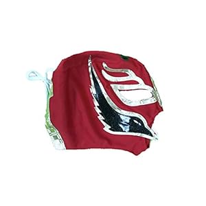 Child Luchador Wrestling Mask (Red Black Gold)