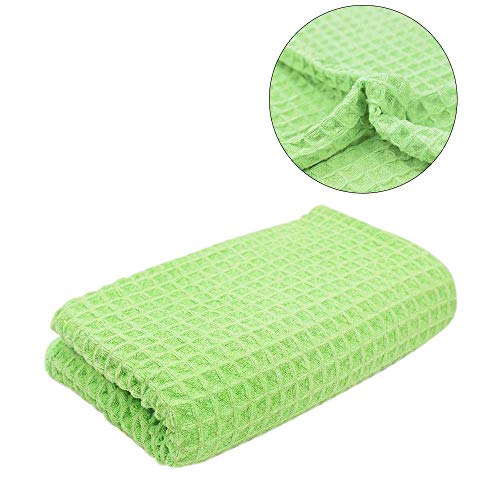 QualiKing Car Drying Towels, Waffle Weave Microfiber Cleaning Cloth