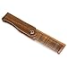 Onedor Handmade 100% Natural Green Sandalwood Fine Tooth Wooden Comb for Men Hair, Beard, and Mustache Styling Pocket Comb With Leather Case (Folding)