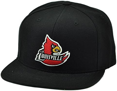 NCAA Starter Louisville Cardinals Black Snapback Hat Cap Flat Bill Sports Cards