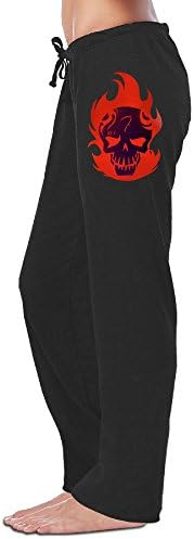 Umison Suicide Cosplay Skull Womens Workout Pants Black L