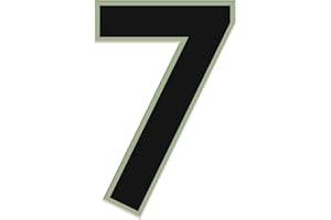C CARVATURE Bright Light House Numbers for Indoor and Outdoor, 5” Glow in the Dark Illuminated Address Numbers for Home, All-Weather Glowing House Address Numbers for Horizontal or Vertical Mounting (7)