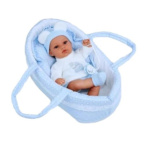 Ann Lauren Dolls Baby Blue Bassinet with Baby Doll in Oman Whizz