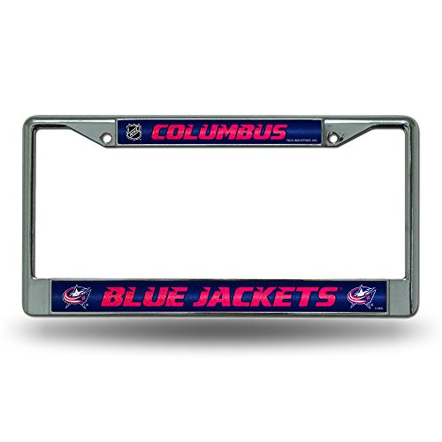 NHL Columbus Blue Jackets Bling Chrome Plate Frame