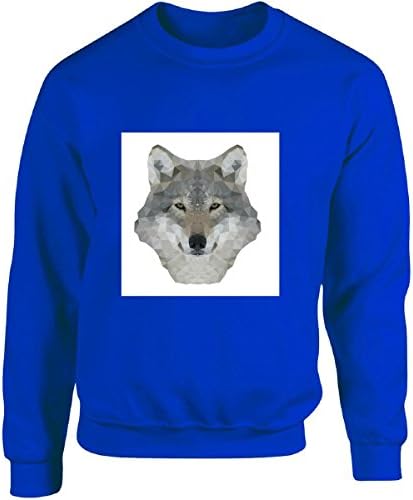 Lone Wolf Gang Pack Indian Spirit Animal - Adult Sweatshirt M Royal