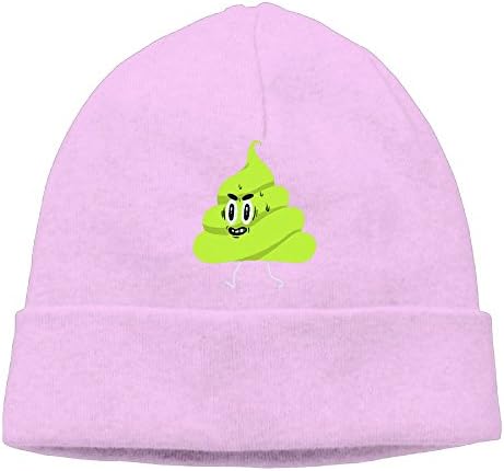 SADCPO Poop Unisex Cool Beanie Watch Cap Fashion Ski Cap Warm Slouchy Beanie Pink