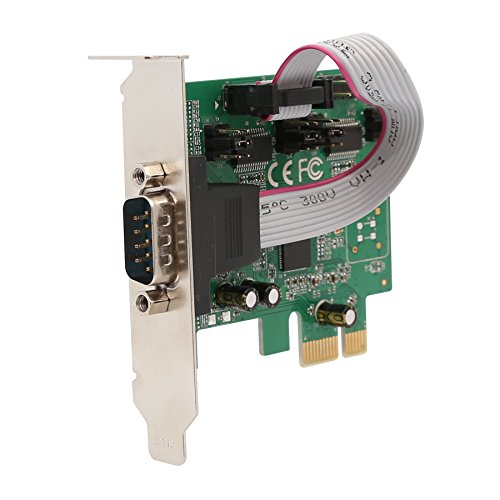 IO Crest 2 Port PCI Express 1.0 x 1 to Industrial Serial DB9 COM RS232 Converter Adapter Controller for Desktop PC with Low Bracket