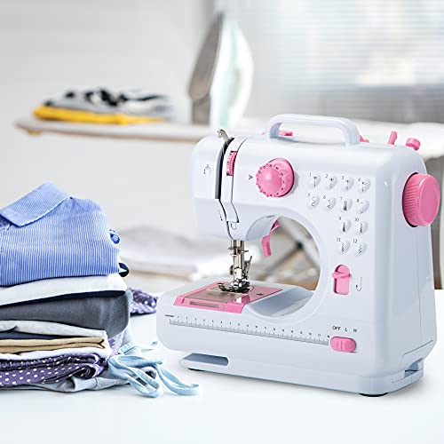 Sewing Machine, Portable Sewing Machines for Beginners, a Stitching