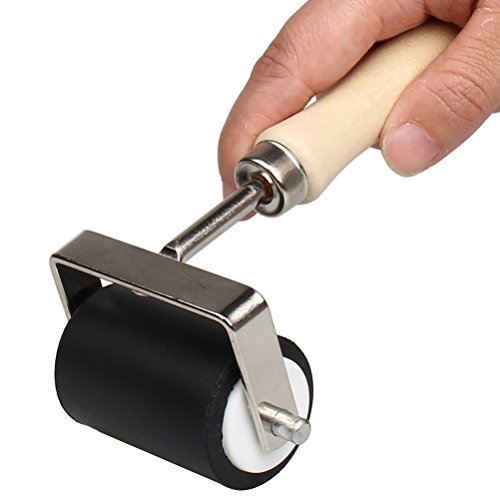 Color Scissor 2 Inch Hard Rubber Brayer Roller for Anti Skid Tape Construction Tools Print Ink and Stamping Tools