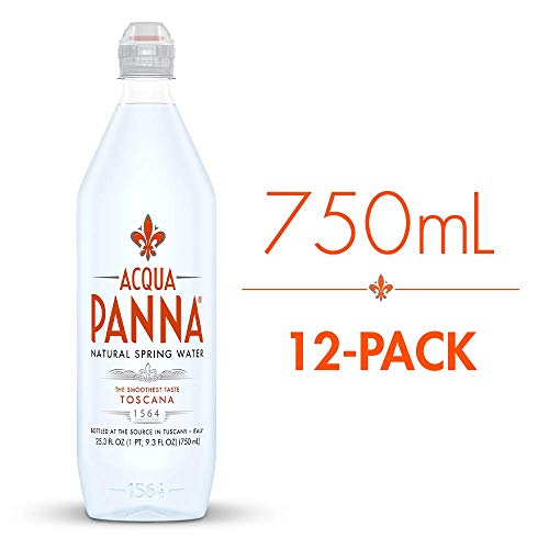 Acqua Panna Natural Spring Water, 25.3 Fl Oz. Plastic Bottles (12 Pack)
