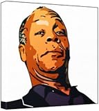 Danny Glover - Pop Art Print (Comic Effect) 30 x 30 x 2 cm Medium Square Deep Box Canvas