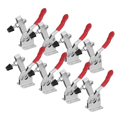 POWERTEC 8PK Toggle Clamp, 300 lbs Capacity, 201B Quick Release Horizontal Clamps