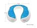 Sojoy Memory Foam Travel Pillow Head Neck Chin Support for Comfortable Sleep Long Trip on Car, Airplane Adults Size(12X11X4)