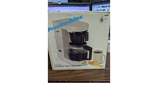 Amazon.com: Proctor-Silex Cafetera automática de goteo 2-12 tazas modelo  A600 : Hogar y Cocina