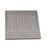 KES ALL METAL 8-Inch Shower Head Fixed Mount Rainfall Style Stainless Steel Square Brushed Nickel, J213S8-2