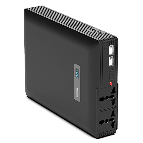 Portable AC Outlet Battery Pack by ChargeTech - 42000mAh 250W / 110V [6-16 Extra Hours for Most Laptops] - External Power Bank Charger for MacBooks, Laptops, Cameras, Camping, CPAP Machines [Black] - Thumbnail 7
