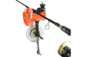 KastKing Kalibrate Fishing Line Spooler & 5’’ Braid Scissors - W/Line Counter, Patented Accessories, Portable, Compact, for Spinning & Casting Reels - No Line Twist, Fishing Gears Gifts for Men