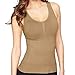 Mystiqueshapes Women Shaper Tank Top/Camisole Cami Shapewear w/Removable Pads + Extra Magic Boost Pads… (XL, Nude)