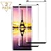 Galaxy Note 9 Screen Protector [2Pack], 3D Curve Edge Tempered Glass[9H Hardness][Anti-Scratch][Anti-Bubble][High Definition] Tempered Glass Screen Protector Compatible with Samsung Galaxy Note 9
